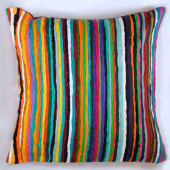 16 x16 Kite multicolor cushion cover by Sahil & Sarthak
